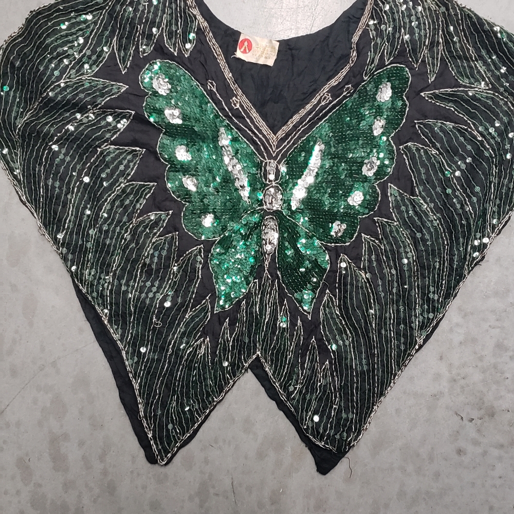 Vintage Green Butterfly top